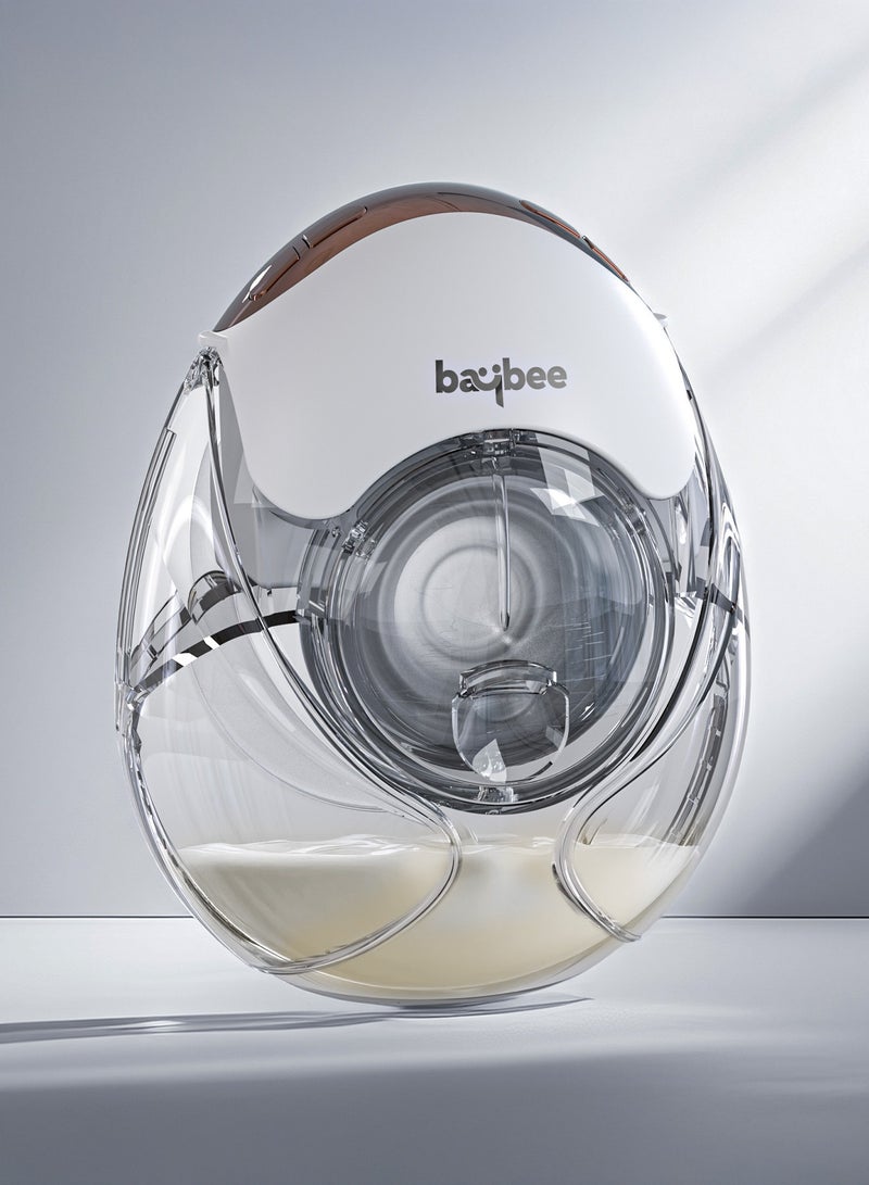 BAYBEE Electric Hands Free Wearable Breast Pump with Smart LED Display, 3 Modes & 12 Suction Levels | Low Noise Painless Automatic Breastfeeding Breast Pump with Cordless 450MmHg/50HZ, 150ml BPA-Free Milk Cup, Leak-Proof Design & Breast Shield of 24mm, 21mm, 18mm - Image 1