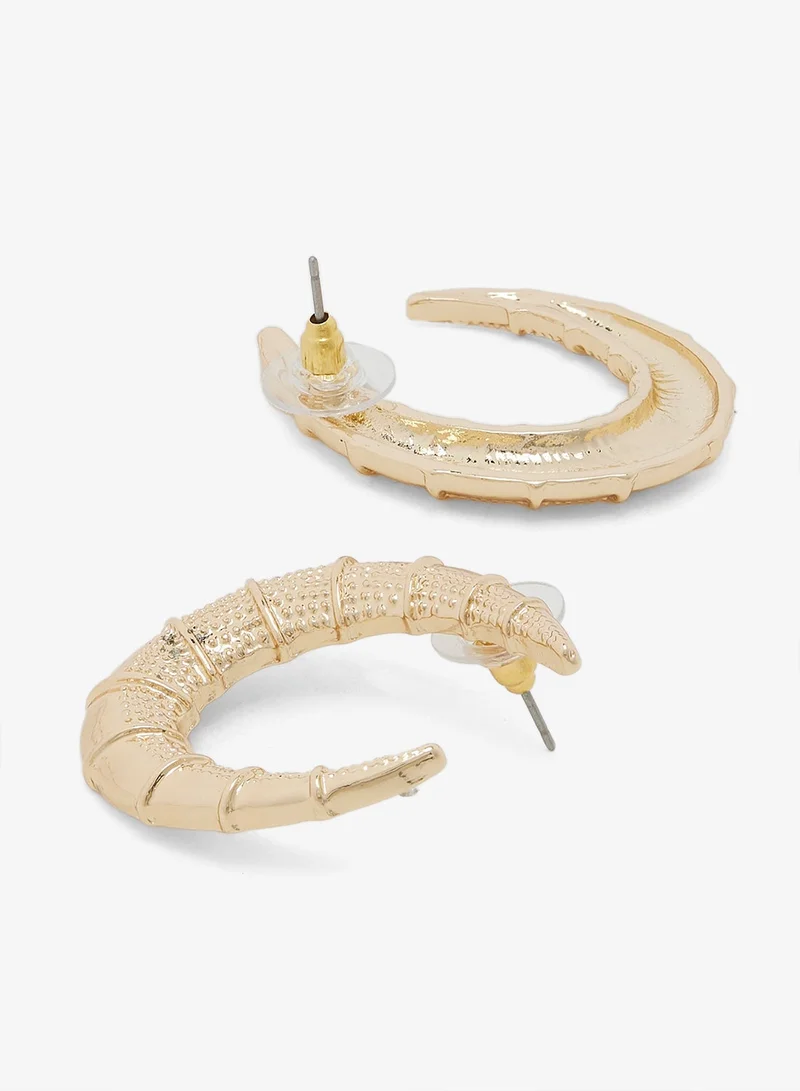 Ella Gold Gold Hoop Earrings for Women | Best Price UAE