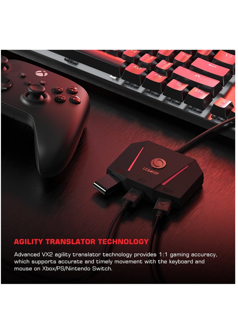 LEADJOY - VX2 AimBox  Wired Game Console Adapter Converter Support XBOX One /PS5/PS4/Xbox Series X - Image 1