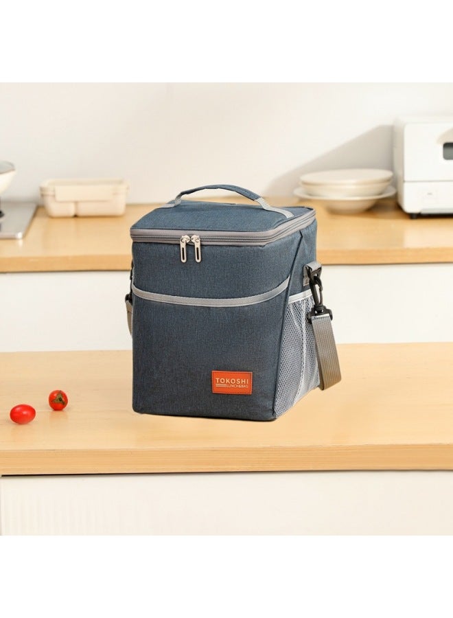 Thickened One-shoulder Diagonal Insulated Lunch Bag, Satchel Makeup And Toiletry Bag, Satchel Picnic Lunch Box Bag, Fresh-keeping Ice Bag
