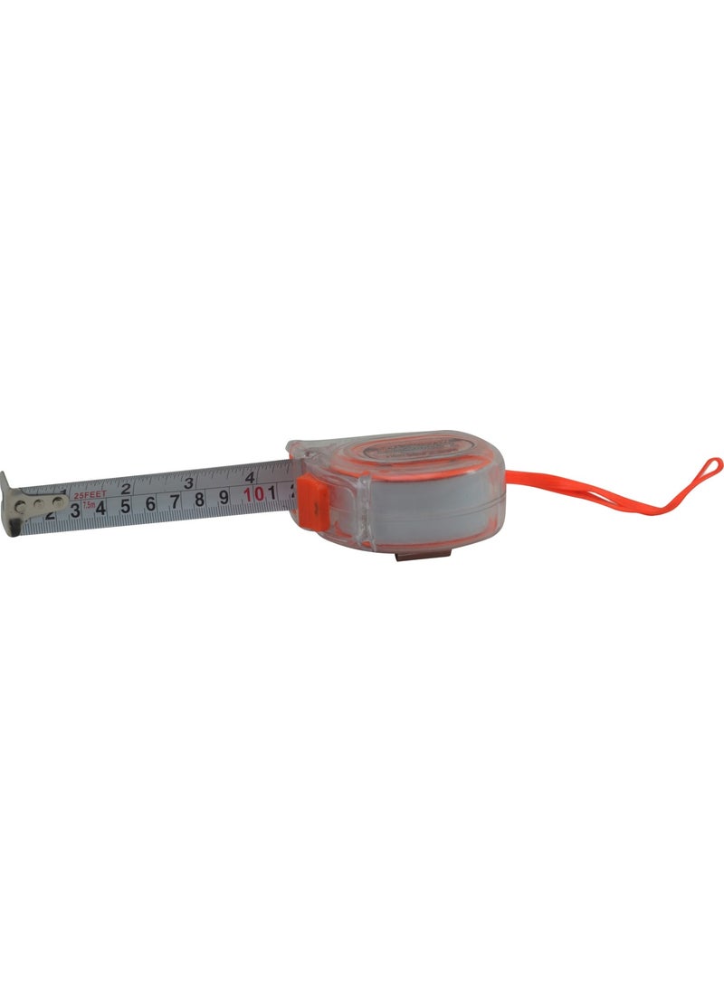 Mezan Tools 7.5m x 25FT 23MM Orange Meter  - Image 1