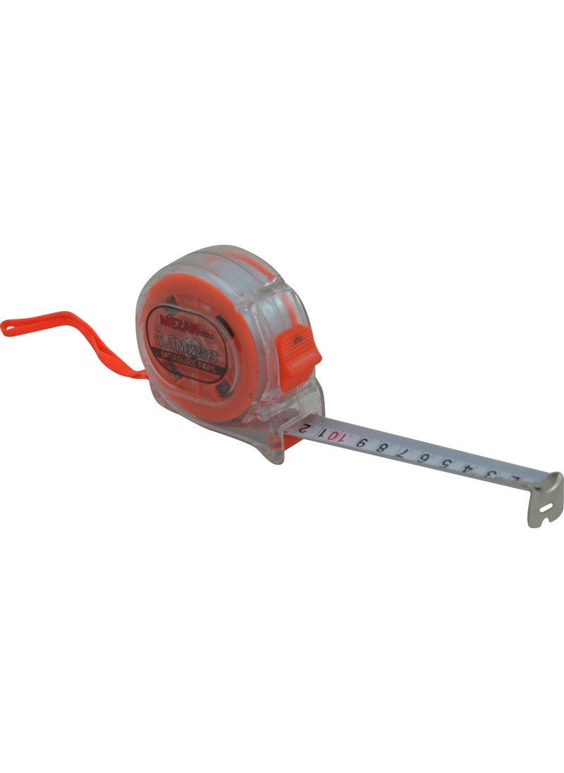 Mezan Tools 7.5m x 25FT 23MM Orange Meter  - Image 2