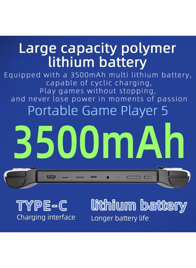 7.0-inch IPS screen Linux system retro handheld game console with 64GB storage, supporting over 30 simulators with HDMI output, two-player version Blue and Red - Image 5