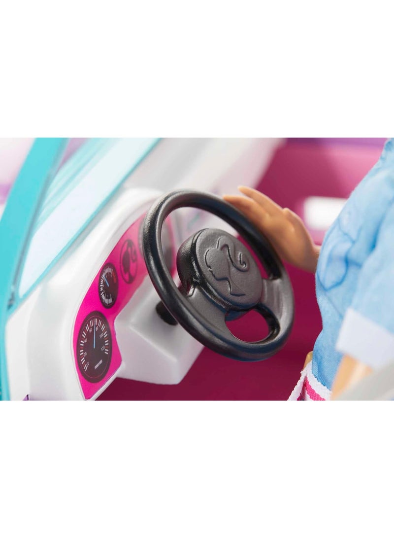 باربي عربة أطفال قابلة للتحويل، مركبة لجميع التضاريس، بنفسجي، أزرق وردي، لعبة للأطفال - Image 4