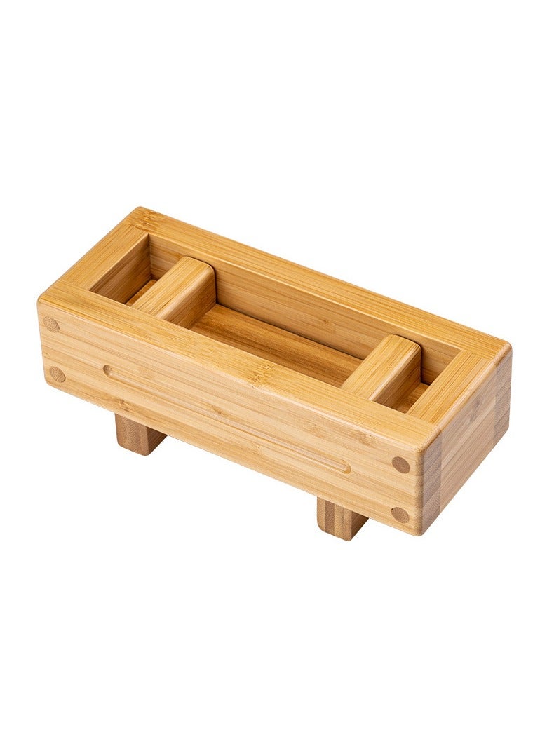 general Mille-feuille Sushi Mold Cooking Flat Pressed Wooden Utensils Roller Shutters Mille-feuille Sushi Tools Bamboo Pressed Rice Mold - Image 1