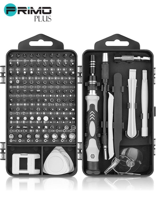 PRIMO PLUS 115 in 1 Magnetic Precision Screwdriver Set Black 15.7 x 5.2 x 9cm - Image 1