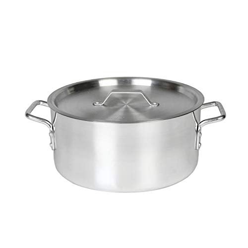 Thunder Group 12 Quart Aluminum Braiser with Lid - Image 1
