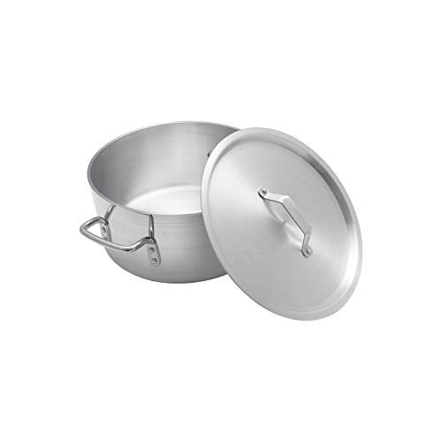 Thunder Group 12 Quart Aluminum Braiser with Lid - Image 4