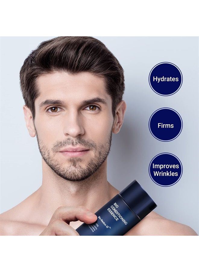 Iope MEN BIO Anti-aging & Moisturizing Set, Cleanser, Emulsion, Conditioning Essence Serum and Soothing Aftershave, HOMME Korean Skincare by Amorepacific - Image 3