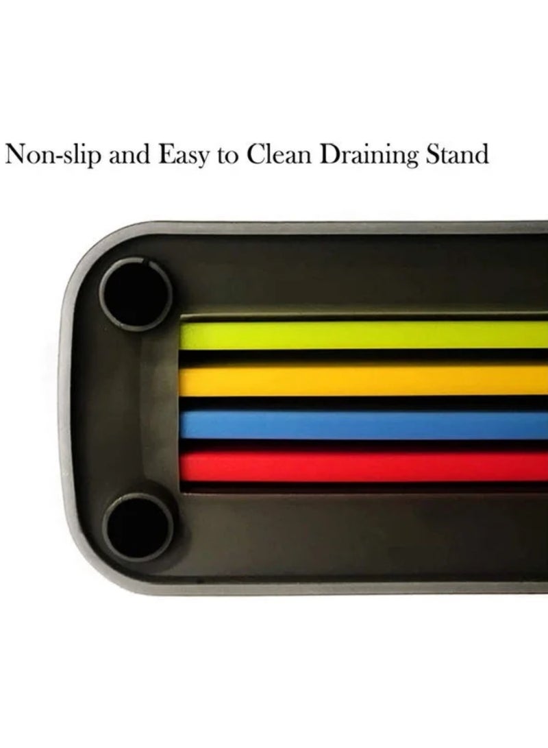 Set of 4 Chopping Board for Kitchen Multicolour 130grams - Image 3
