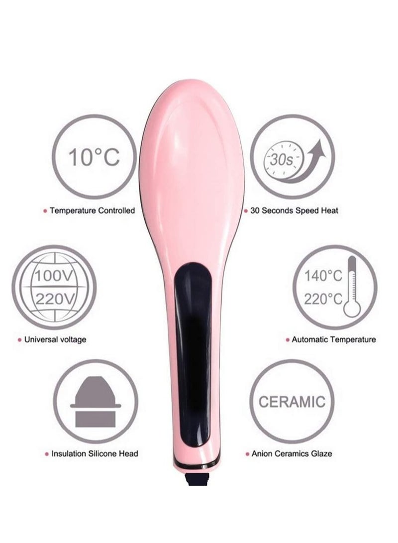 LCD Display Hair Brush Fast Hair Straightener Comb Hair Electric Brush Comb Irons Auto Straight Hair Comb Brush - Image 2