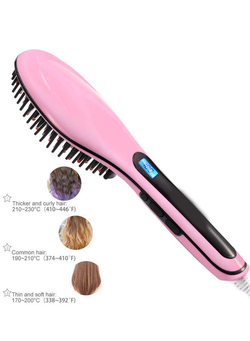 LCD Display Hair Brush Fast Hair Straightener Comb Hair Electric Brush Comb Irons Auto Straight Hair Comb Brush - Image 4