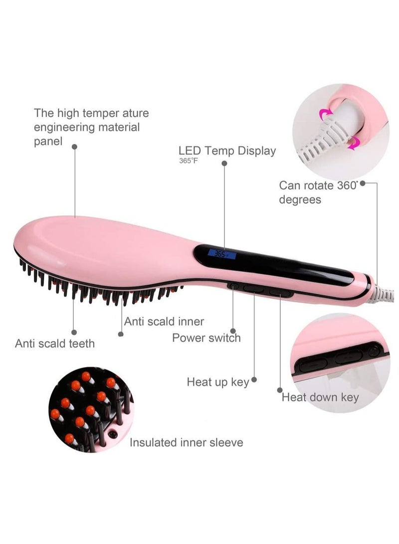 LCD Display Hair Brush Fast Hair Straightener Comb Hair Electric Brush Comb Irons Auto Straight Hair Comb Brush - Image 3