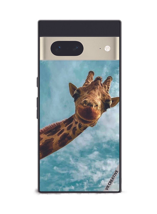 VR CREATIVE Protective Case Cover For Google Pixel 7 Giraffe Design Multicolour - Image 1
