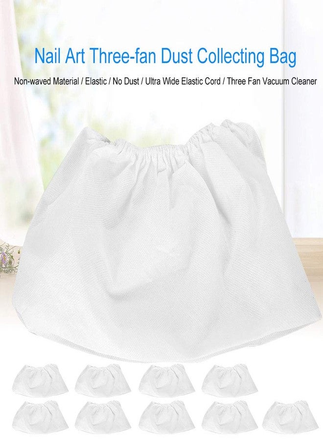Semme Nail Dust Collector Bag, Replaceable Dirt Suction Bag with Elastic Cord Suitable for All Nail Art Dust Suction Collector, Nail Art Salon Tools (10PCS) - Image 2