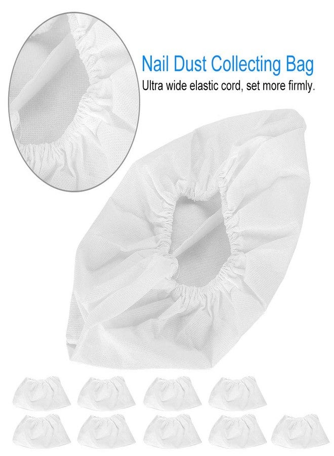 Semme Nail Dust Collector Bag, Replaceable Dirt Suction Bag with Elastic Cord Suitable for All Nail Art Dust Suction Collector, Nail Art Salon Tools (10PCS) - Image 3
