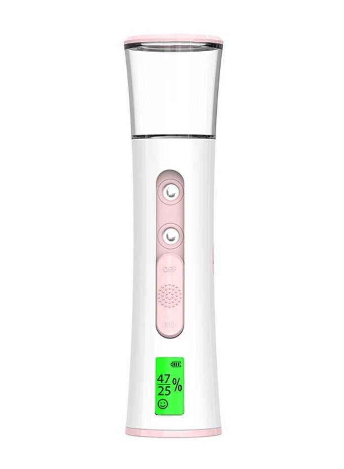 AROAQ Handheld Nano Mist Sprayer Beauty Instrument Mini Moisturizing Humidifier Skin Care LED Display Portable Facial Steamer Nebulizer - Image 1
