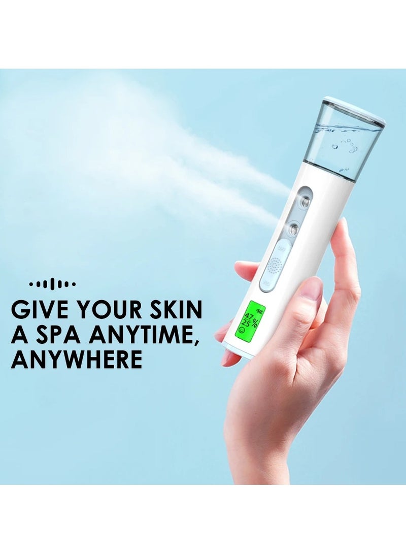 AROAQ Handheld Nano Mist Sprayer Beauty Instrument Mini Moisturizing Humidifier Skin Care LED Display Portable Facial Steamer Nebulizer - Image 4