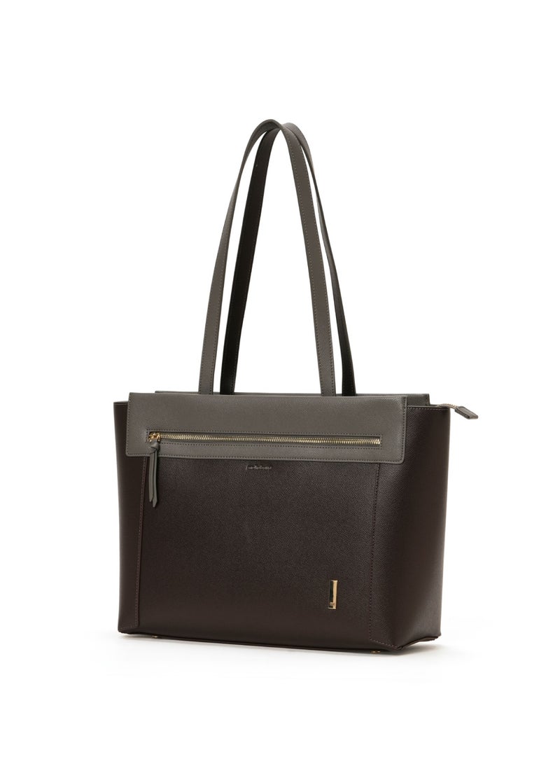 Mokobara The Dawn Tote 2.0 Vegan Leather Black Coffee 2.0 - Image 1