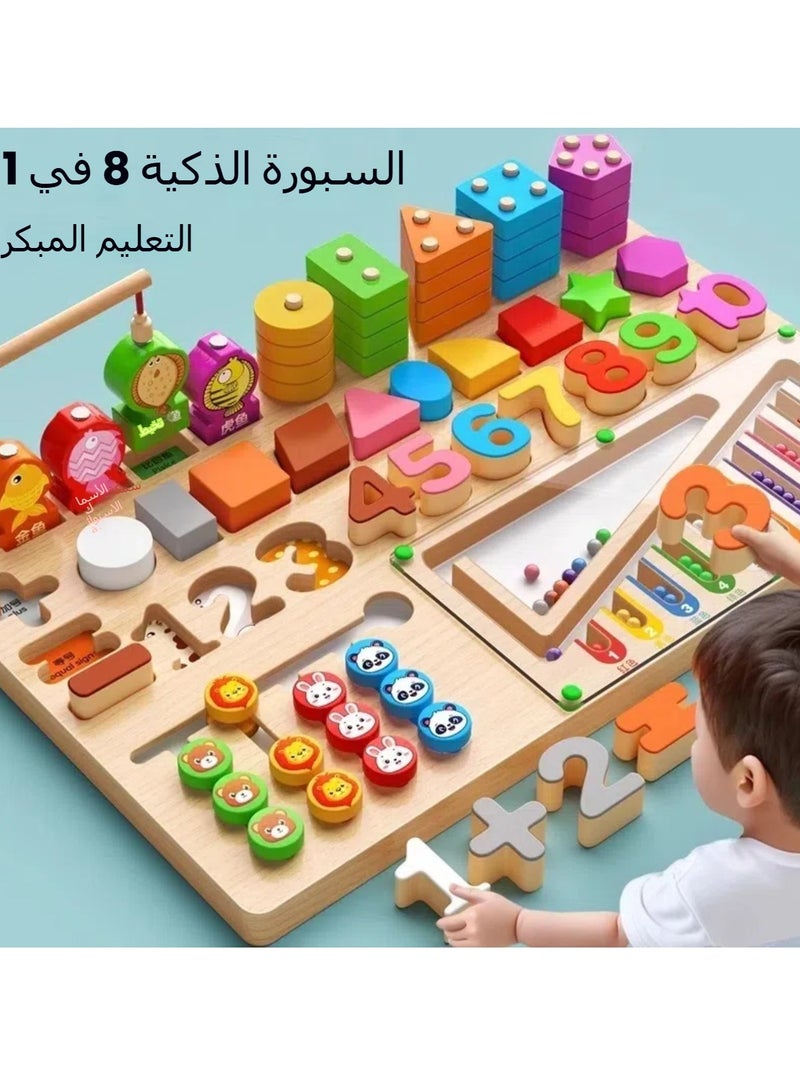 عام طفل لعب الأطفال لغز الفتيان والفتيات ثلاث سنوات من العمر مونتيسوري التعليم المبكر التفكير التدريب هندسي الاقتران التجمع لبنة - Image 2