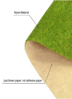 MECCANIXITY MECCANIXITY Artificial Model Grass Mat 4pcs 10" x 10" Yellow Green Realistic Fake Turf for Garden Lawn Decoration Model  - Image 4