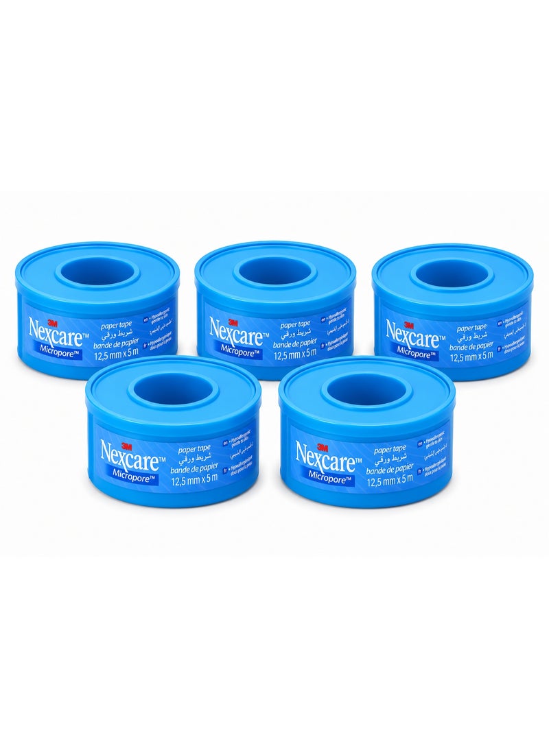 Nexcare Micropore Paper Tape 12.5 Mm X 5 M 5PCS