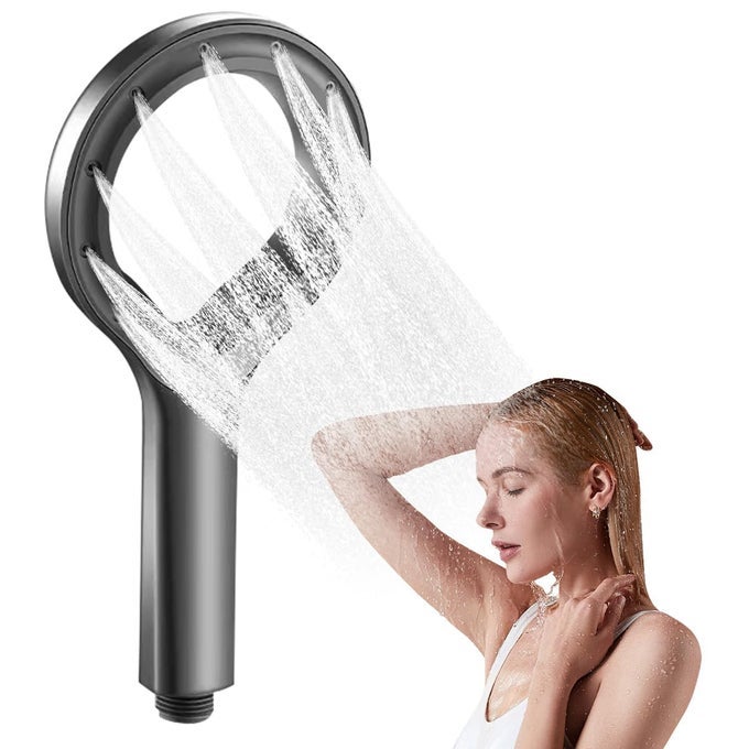 MIST RAINDUET SHOWER HEAD FOR BATHROOM HIGH PRESSURE SHOWER HEAD FOR LOW WATER PRESSURE 8SPRAY MULTIFUNCTION SHOWER HAND SHOWER HEAD FOR BATHROOM WIDE SPRAYFACE BATHSHOWERS ABS