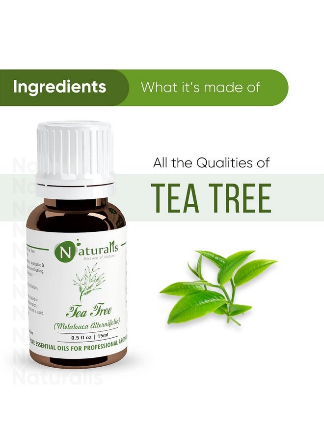 Naturalis Tea Tree Oil for Hair, Acne, Pimples and Scar - Pure and No Dilution Tea Tree Oil - No Solvents - Ideal for Aromatherapy - 15ml - pzsku/Z9F5047A92AE3F39BFED1Z/45/_/1738306917/57b5a93e-7163-4916-a042-2162eec5ace9