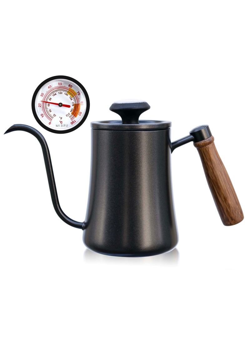 MIBRU V60 Pour Over Premium Drip Coffee Maker Kit, 12-piece Drip Coffee Maker with Built-in Kettle, Thermometer, Coffee Bean Weighing Tray, Electric Coffee Bean Grinder, Coffee Bean Spray Bottle, Coffee Spoon, Paper Coffee Filter, Coffee Filter, Coffee Sharing Pot, Manual Slim-Neck Coffee Pot, Restrictor Spout for Drip Coffee Pot, Specialty Coffee Kit, Specialty Coffee Tools, Coffee Machine, Coffee Cup, Coffee Cleaning Kit, Pour-Over Coffee Maker Accessories  - Image 5