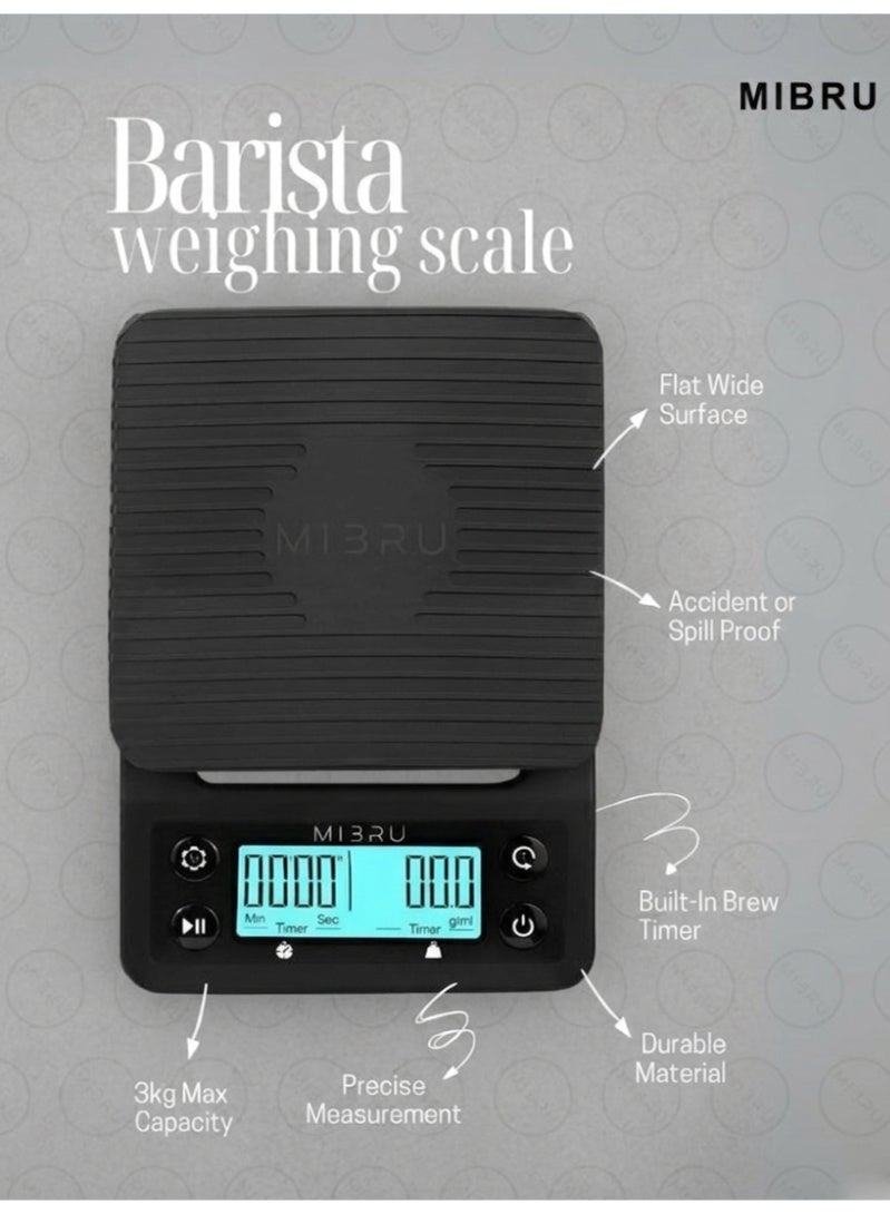 ميبرو مجموعة v60 تحضير القهوة المقطرة صانعة القهوة بالتنقيط 9,مع غلاية ابريق قهوة مدمج مقياس حرارة، مطحنة حبوب القهوة كهربائية، زجاجة رش لحبوب القهوة، فلتر ورقي للقهوة، فلتر لتقطير القهوة، إبريق مشاركة القهوة، إبريق يدوي ذو عنق نحيل، فوهة مقيّدة لإبريق تقطير القهوة،طقم قهوة مختصة، ادوات القهوه المختصه اله قهوه، كوب القهوة، مجموعة أدوات تنظيف القهوة،ملحقات ماكينة صب القهوة - Image 3