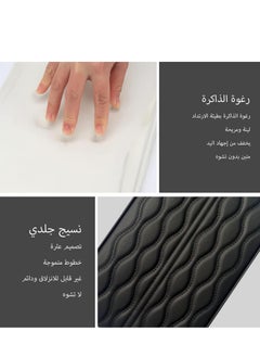 ماركة غير محددة غطاء كونسول مركز السيارة ، وسادات معززة لمسند ذراع السيارة من رغوة الذاكرة الجلدية ، وواقي غطاء مسند ذراع السيارة الجلدي ، ومناسب لمعظم المركبات ، وسيارات الدفع الرباعي ، والشاحنات ، والسيارات السوداء  - Image 4