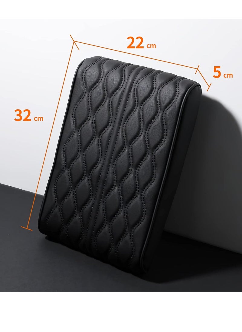 Generic Car Center Console heighten Cover, Leather Memory Foam Car Armrest Booster Pads, Leather Car Armrest Cover Protector, Suitable for Most Vehicles, SUVs, Trucks, Cars Black  - Image 5