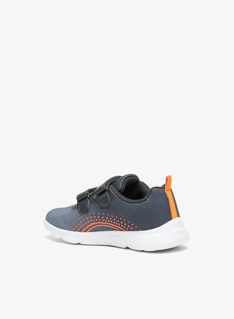 Dash Textured Sports Shoes with Hook and Loop Closure - Image 2
