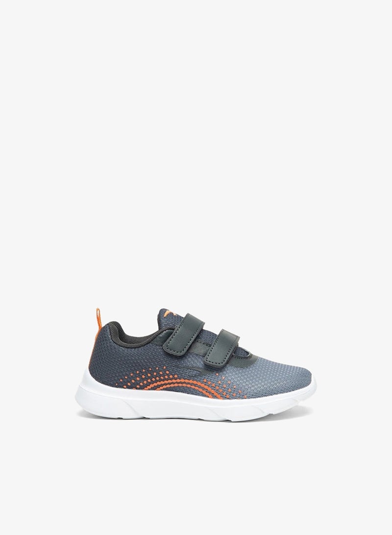 Dash Textured Sports Shoes with Hook and Loop Closure - Image 3