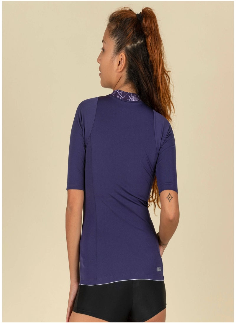 NABAIJI NABAIJI by DECATHLON, Women Swimming Top Una Light Soft & Quick-Dry Purple  - Image 3