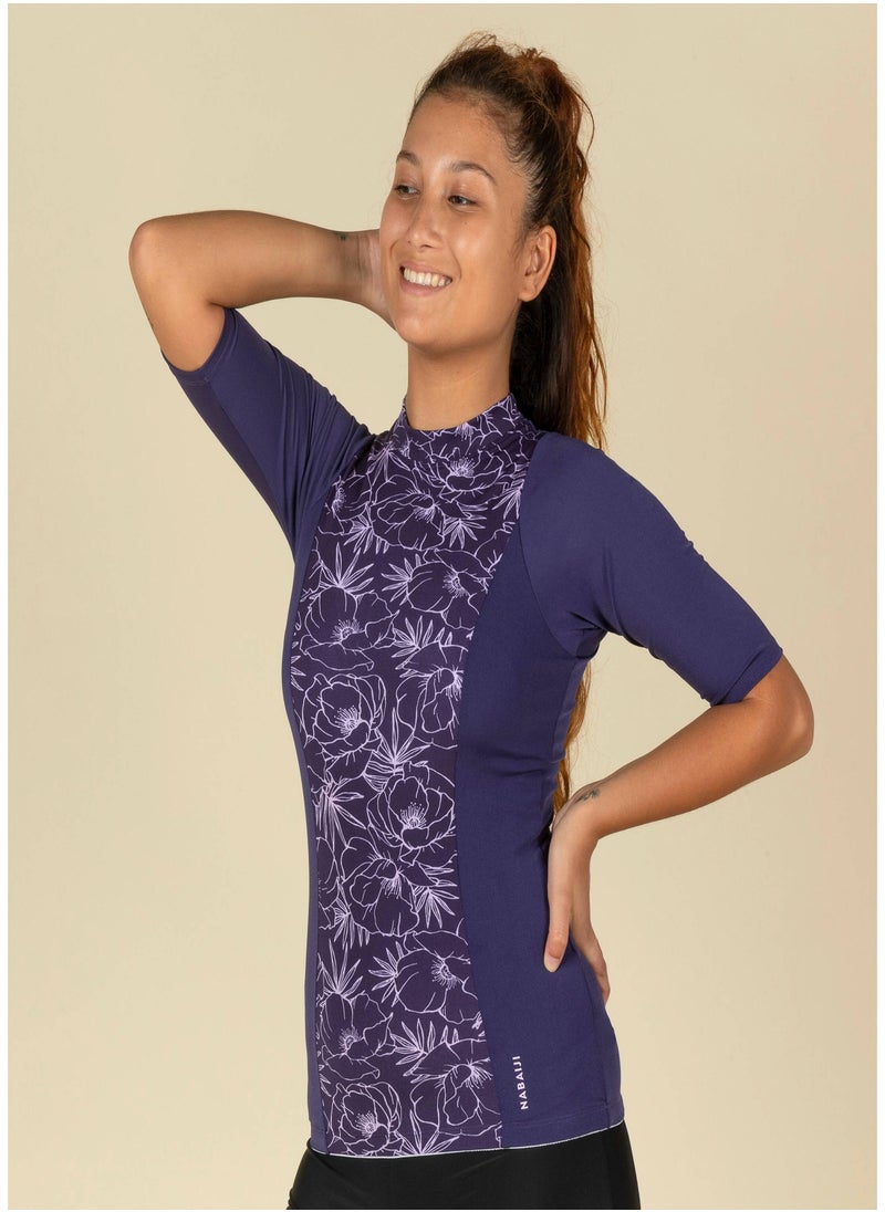 NABAIJI NABAIJI by DECATHLON, Women Swimming Top Una Light Soft & Quick-Dry Purple  - Image 2