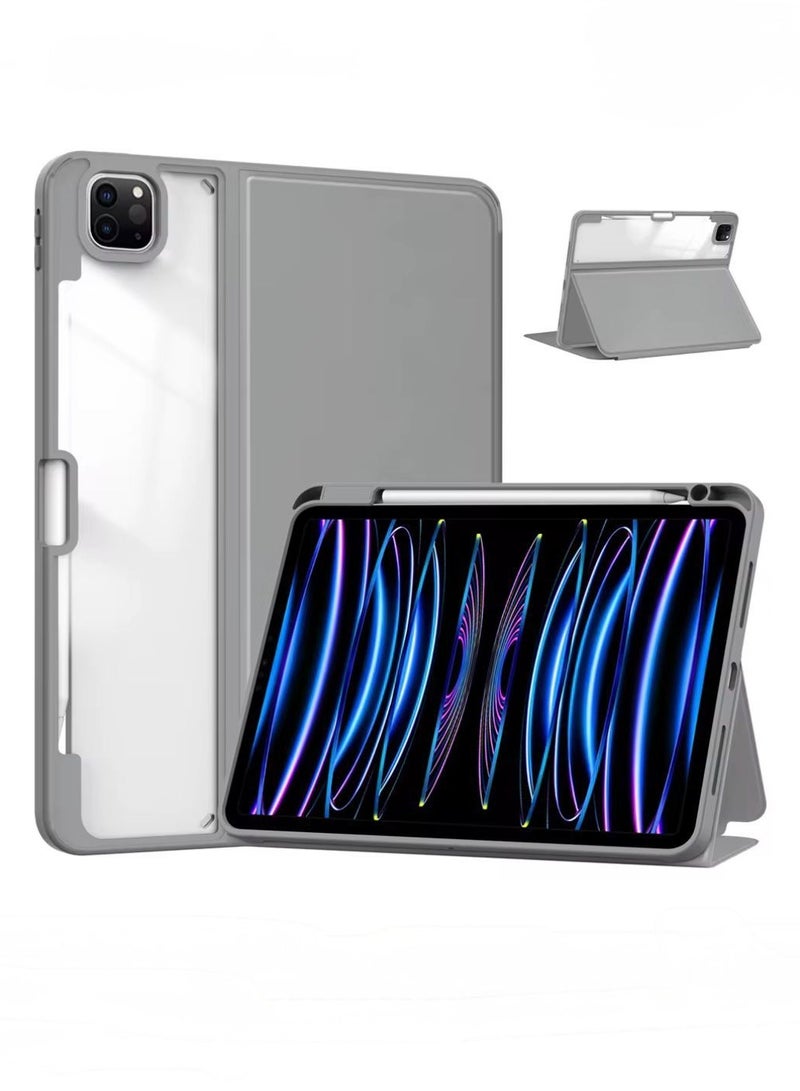 Cat - Cot T29 catcot ipad case for apple ipad 11pro 2024, grey color (internal pen slot tablet t case)