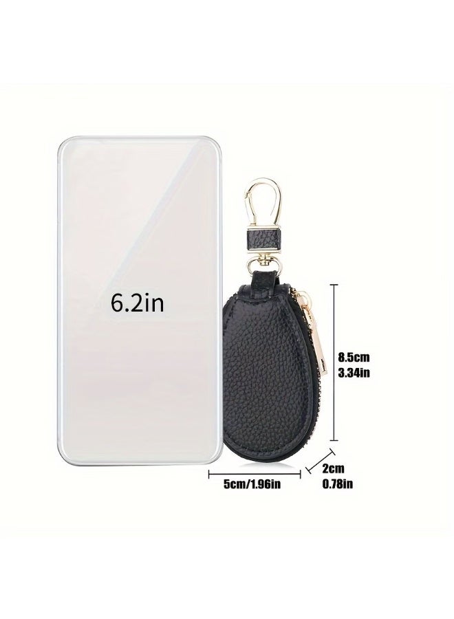 Goolsky Mini Minimalist Solid Color Car Keys Storage Bag, Lightweight Versatile Wallet For Women, Versatile Simple Purse - Image 2