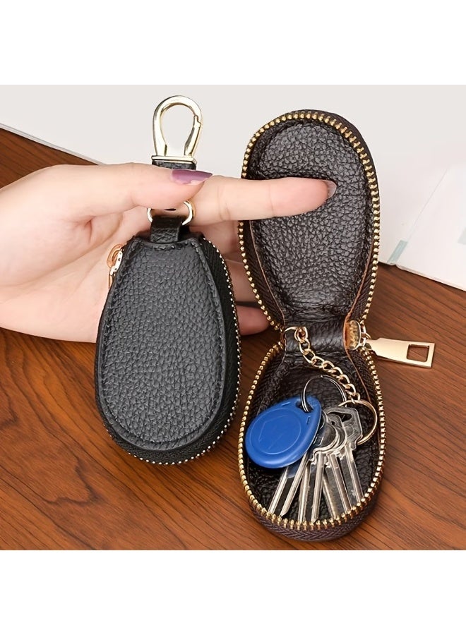 Goolsky Mini Minimalist Solid Color Car Keys Storage Bag, Lightweight Versatile Wallet For Women, Versatile Simple Purse - Image 4