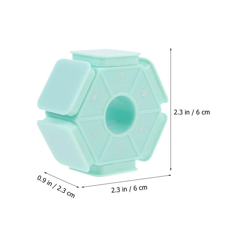 Self Inking Teacher Stamp 6 Sided Multi Face Rubber Homework Comment For Classroom - Image 3