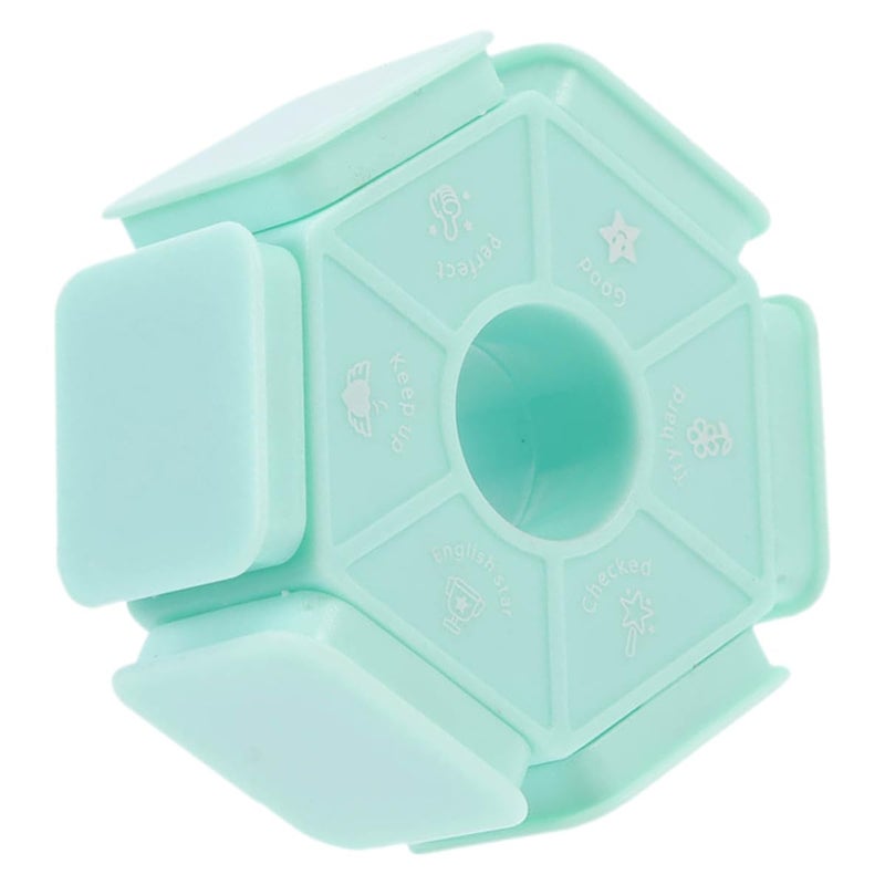 Self Inking Teacher Stamp 6 Sided Multi Face Rubber Homework Comment For Classroom - Image 2