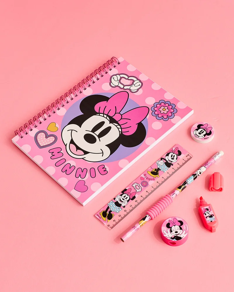 REDTAG Pink Minnie Mouse Stationery Set