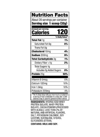 ISO100 Hydrolyzed Protein Powder, 100% Whey Isolate, 25g Protein, 5.5g BCAAs, Gluten Free, Cocoa Pebbles, 650g, 20 Servings - view 3