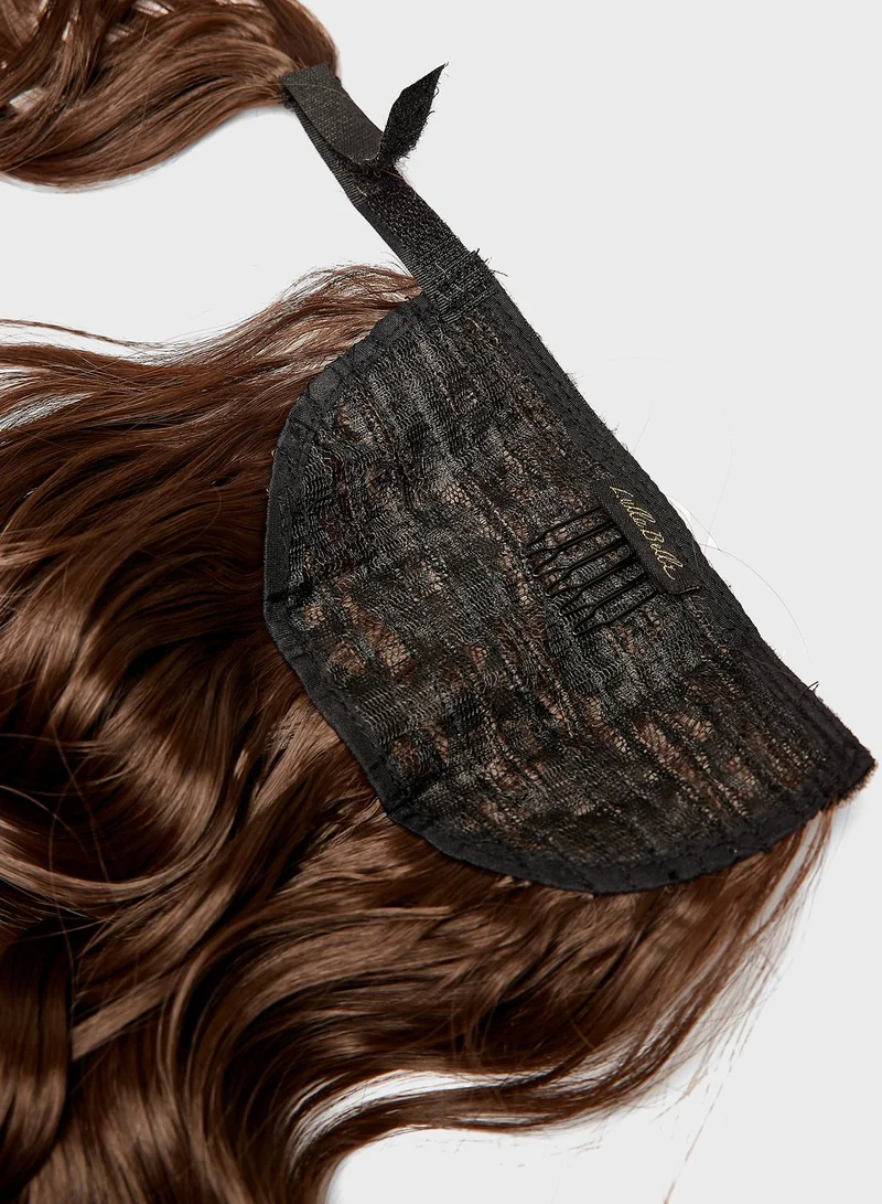 LullaBellz Midi Grande Brushed Out Wave 22" Wraparound Pony -6 Choc Brown