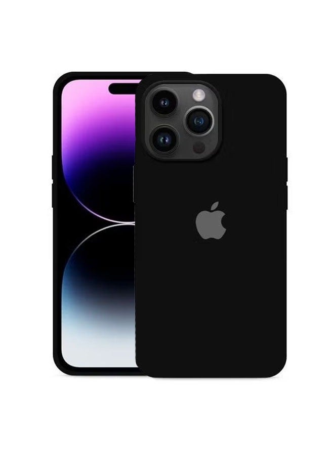 جراب حماية من السيليكون لهاتف iPhone 15 Pro Max، جراب خلفي ناعم فائق النحافة ومضاد للصدمات، جراب حماية كامل للجسم لهاتف iPhone 6.7 بوصة (أسود) - Image 4