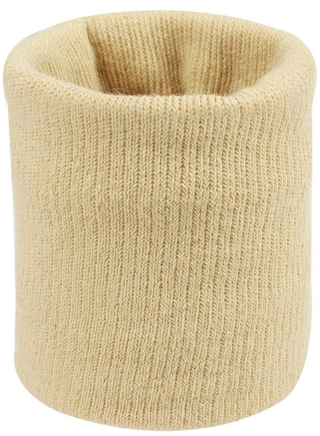 Neska Moda Unisex Beige Cotton Wrist Band-MFN-WB27 - Image 1