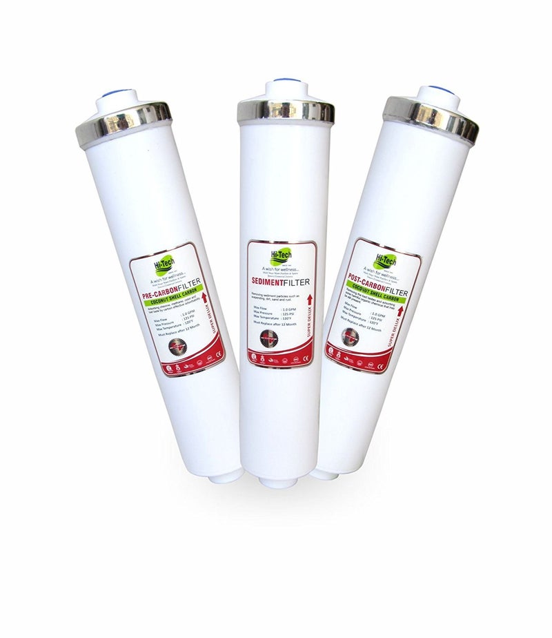 Hi-Tech Water Purifier Filter Set & 80 GPD Membrane and Sediment Filter - Image 2