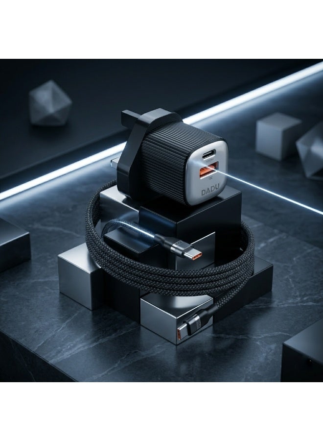 DADU GaN 25W Fast Charger DC 369 with PD + QC USB-C Fast Charging Technology, European Travel UK Plug Adapter, Single USB-C Port for Maximum Speed, Compatible with iPhone 17, 16, 15, 14, 13, 12 Series & All Android Devices (Without Cable) - Image 3