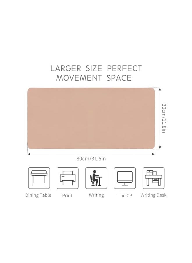 AMGREEN - LSVUQED Large Gaming Mouse Pad with Stitched Edges, Double-Sided Solid Color Desk Mat, Extended XL Mouse Pad with Available on Both Sides, Cool Desk Pad for Keyboard and Mouse, 80 * 30CM. - Image 1