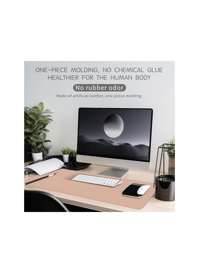 AMGREEN - LSVUQED Large Gaming Mouse Pad with Stitched Edges, Double-Sided Solid Color Desk Mat, Extended XL Mouse Pad with Available on Both Sides, Cool Desk Pad for Keyboard and Mouse, 80 * 30CM. - Image 1